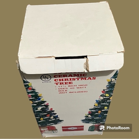 17.5in Ceramic Light Up Christmas Tree vintage ceramic christmas  tree X-Mas vtg - Picture 15 of 15